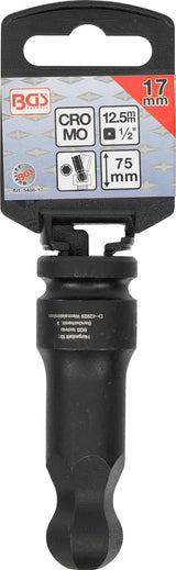 IMPACT BIT SOCKET | LENGTH 75 MM | 12.5 MM (1/2") DRIVE | INTERNAL HEXAGON WITH BALL HEAD 17 MM (5488-17)