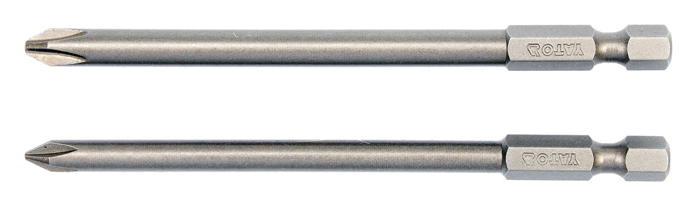 SCREWDRIVER BITS - PH1; PH2 L100MM (YT-0488)