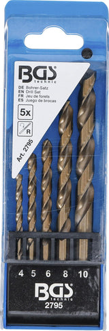 TWIST DRILL SET | HSS | 4 - 10 MM | 5 PCS. (2795)