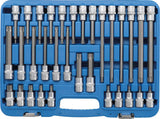 BIT SOCKET SET | 12.5 MM (1/2") DRIVE | T-STAR (FOR TORX) | 32 PCS. (5182)