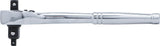 REVERSIBLE RATCHET | SOLID STEEL | FINE TOOTH | 3-IN-1 | 6.3 MM (1/4") / 10 MM (3/8") / 12.5 MM (1/2") (71015)