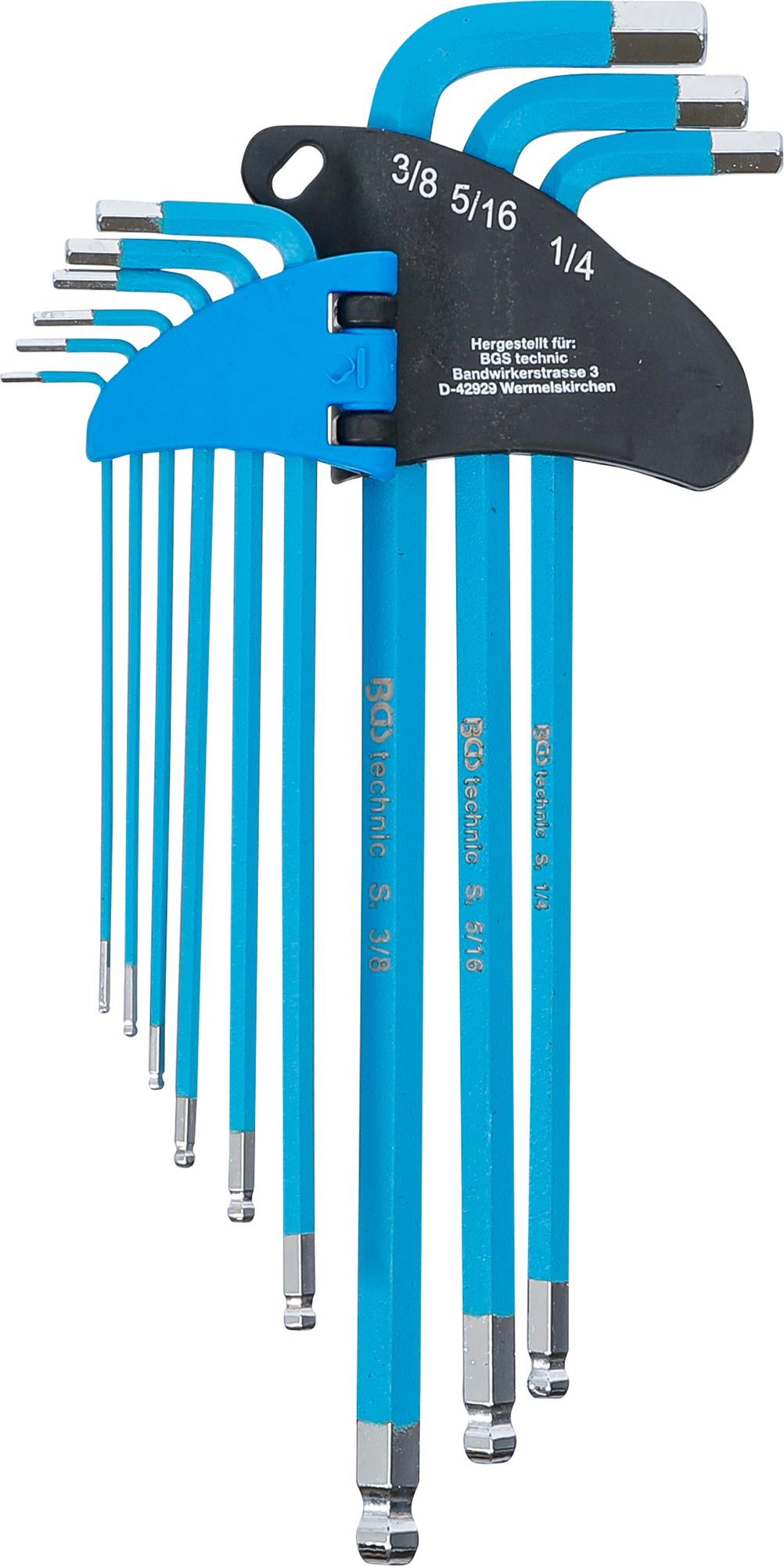 L-TYPE WRENCH SET | EXTRA LONG | INTERNAL HEXAGON | INCH SIZES | 9 PCS. (35101)