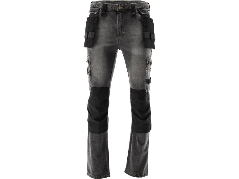 STRETCH JEANS TROUS. STEEL GREY S. S (YT-79060)