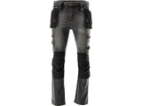 STRETCH JEANS TROUS. STEEL GREY S. XL (YT-79064)