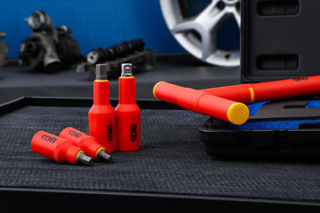 VDE BIT SOCKET SET | 10 MM (3/8") / 12.5 MM (1/2") DRIVE |INTERNAL HEXAGON 4 - 10 MM | 10 PCS. (7132)