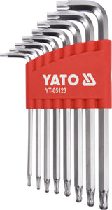 TORX BALL END KEY SET T9-T40, 8PCS (YT-05123)