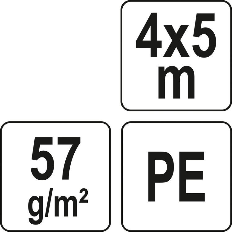 TARPAULIN 4X5M 57G/M2 / GREEN (85133)