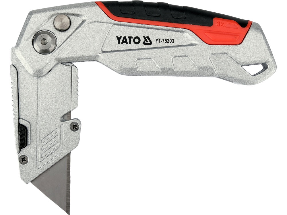 UTILITY KNIFE WITH TRAPEZOID BLADE (YT-75203)