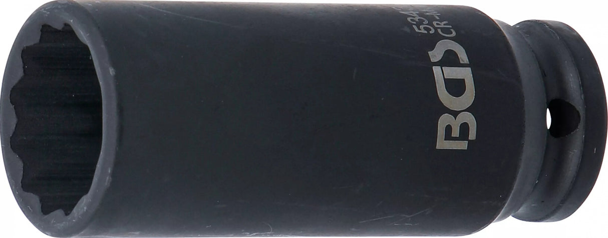 IMPACT SOCKET, 12-POINT, DEEP | 12.5 MM (1/2") DRIVE | 24 MM (5343)