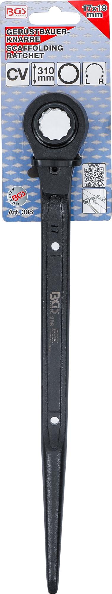 SCAFFOLDING RATCHET | 17 X 19 MM (308)