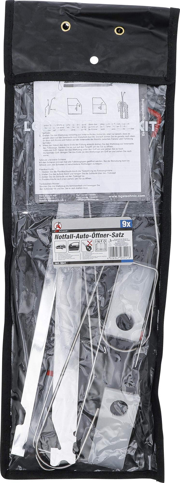 EMERGENCY CAR OPENING SET (3541)