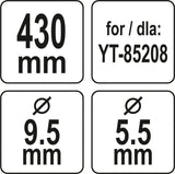 BLADE 430MM FOR LAWN MOWER (YT-85162)