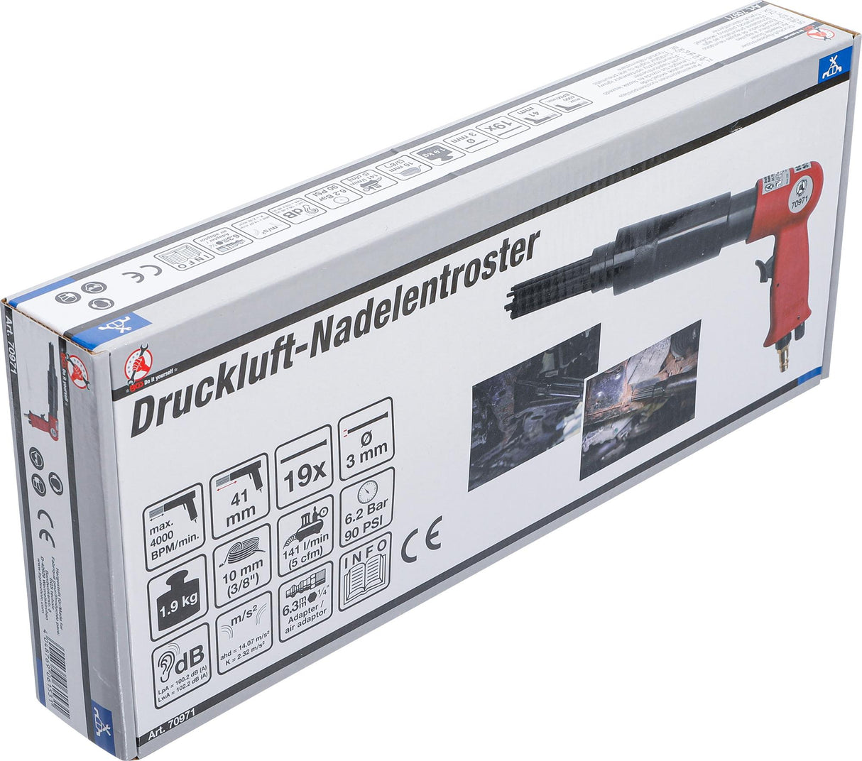 PNEUMATIC NEEDLE SCALER (70971)