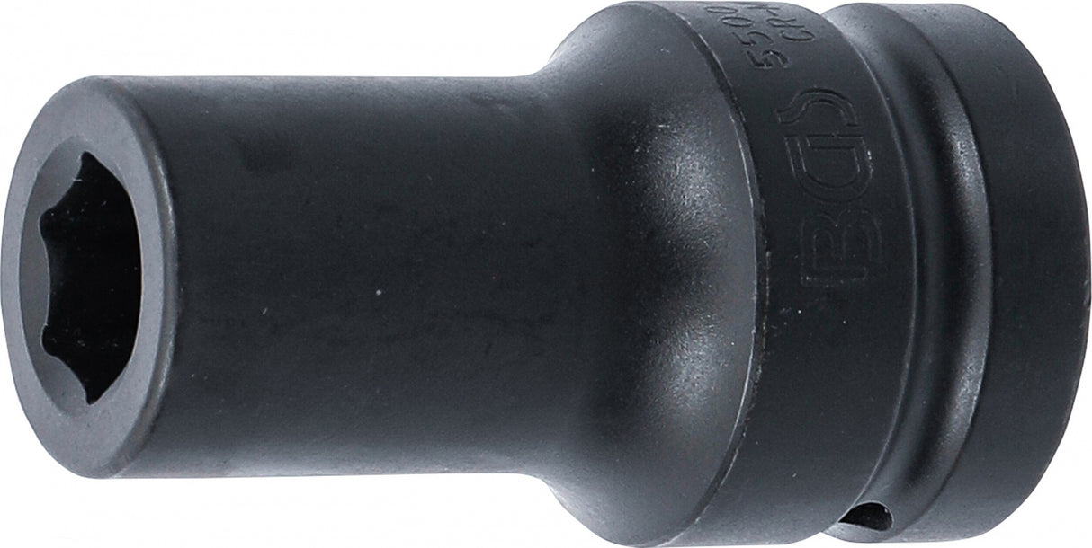 IMPACT SOCKET HEXAGON, DEEP | 25 MM (1") DRIVE | 19 MM (5500-19)