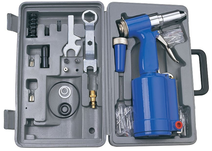 PNEUMATIC RIVETER | IN CASE | 2.4 - 3.2 - 4.0 - 4.8 MM (AT-6015K)