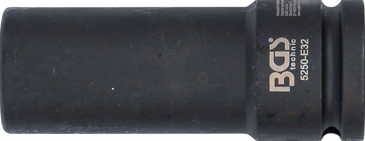 IMPACT SOCKET E-TYPE, DEEP | 20 MM (3/4") DRIVE | E32 (5250-E32)