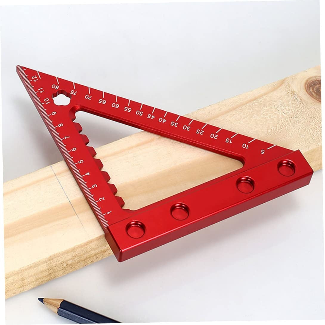 ALUMINUM SQUARE / WOODWORKING TRIANGLE RULER | 90 | WITH BASE (RS90A)
