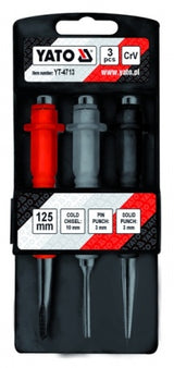 3PCS MINI COLD CHISEL AND PUNCH SET (YT-4713)
