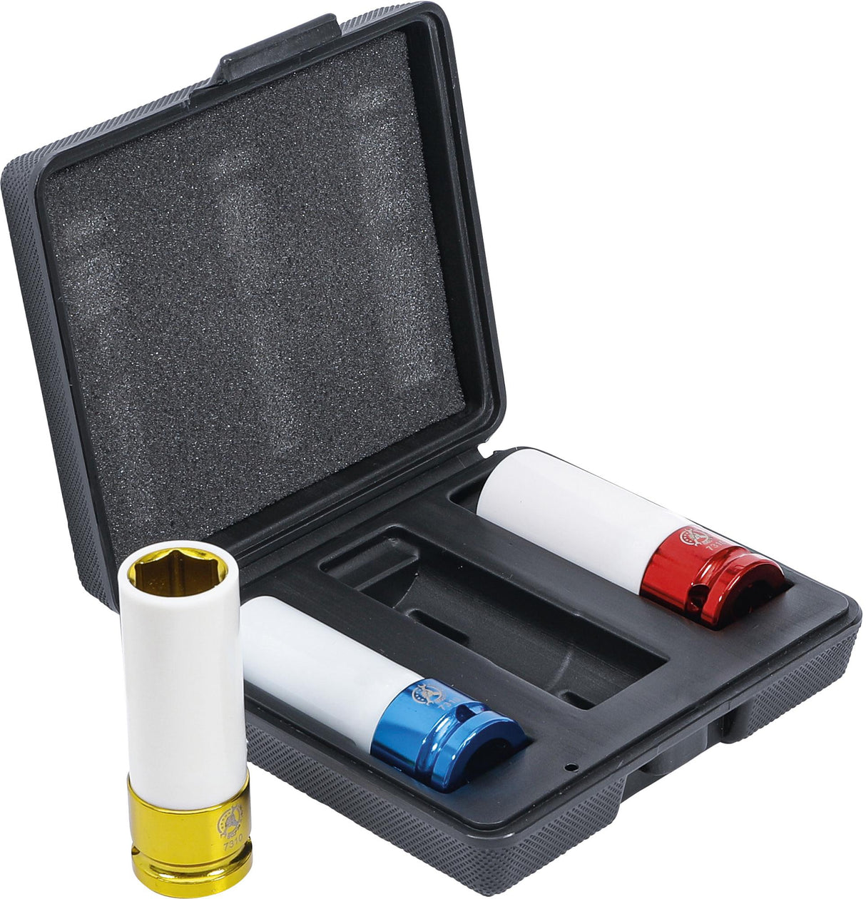 PROTECTIVE IMPACT SOCKET SET | 12.5 MM (1/2") DRIVE | 17 - 19 - 21 MM | 3 PCS. (7310)