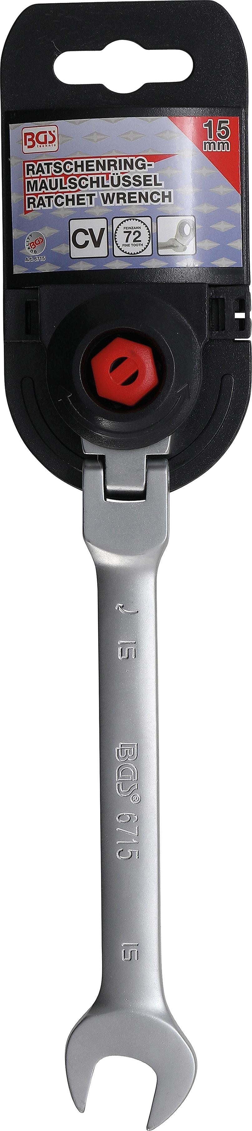 RATCHET COMBINATION WRENCH | ADJUSTABLE | 15 MM (6715)