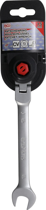 RATCHET COMBINATION WRENCH | ADJUSTABLE | 15 MM (6715)