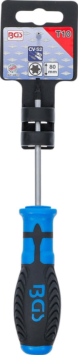 SCREWDRIVER | T-STAR (FOR TORX) T10 | BLADE LENGTH 80 MM (4917)