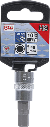 BIT SOCKET | 10 MM (3/8") DRIVE | INTERNAL HEXAGON 9 MM (2583)