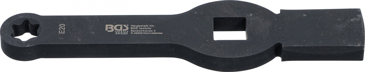 SLOGGING RING SPANNER | E-TYPE (FOR TORX) | WITH 2 STRIKING FACES | E20 (35320)