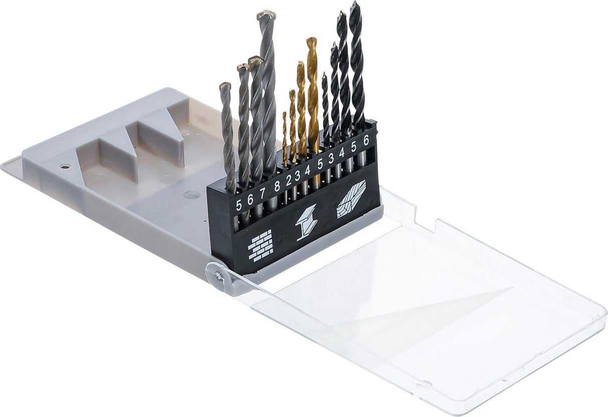 COMBINATION DRILL SET | 2 - 8 MM | 12 PCS. (50812)