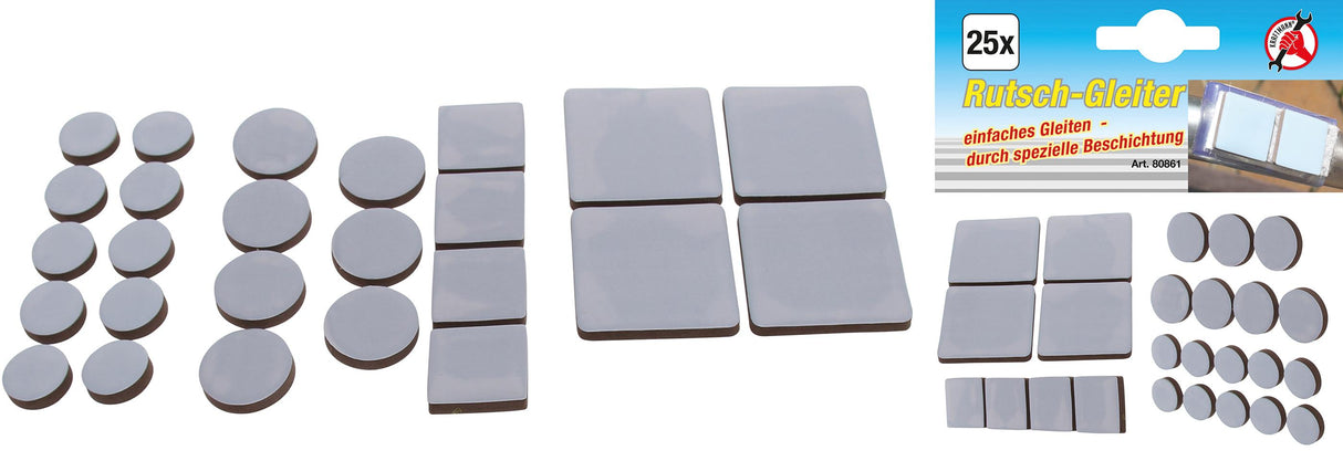 SLIP SLIDER SET | GREY | 25 PCS. (80861)