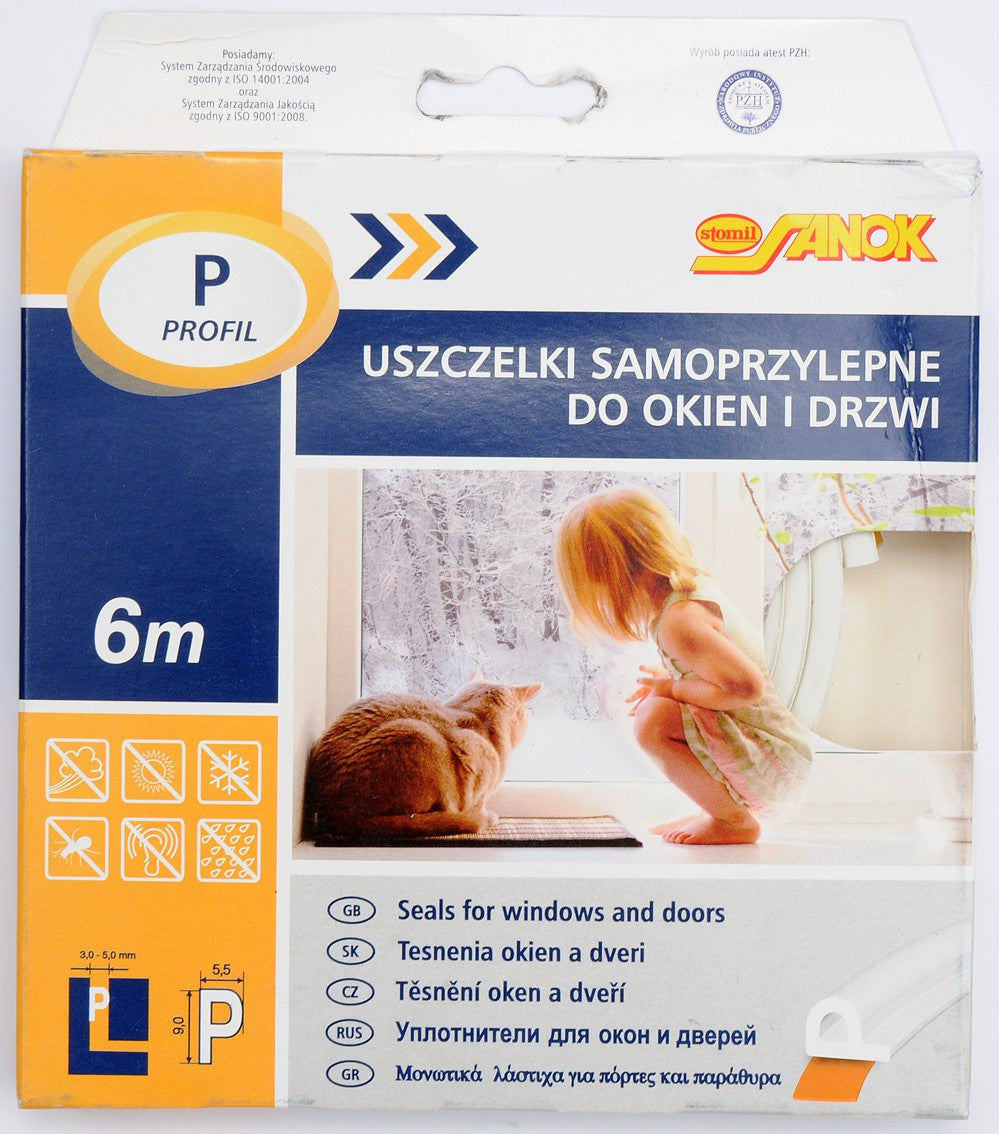 SEAL F.WINDOWS&DOORS EPDM T.P WHITE 6M (76751)
