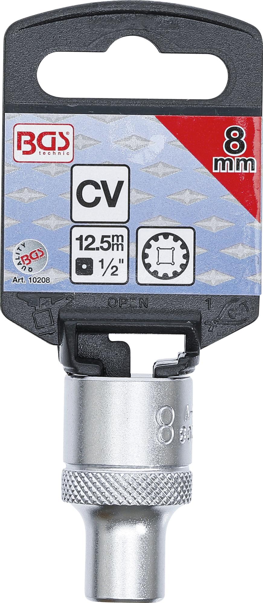SOCKET, GEAR LOCK | 12.5 MM (1/2") DRIVE | 8 MM (10208)