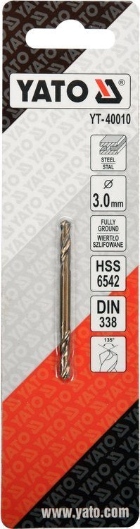DOUBLE END METAL TWIST DRILL 3,0MM (YT-40010)