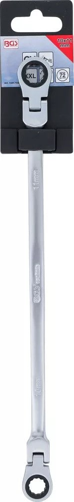 DOUBLE SWIVEL HEAD RATCHET WRENCH | 10 X 11 MM (1541-10X11)