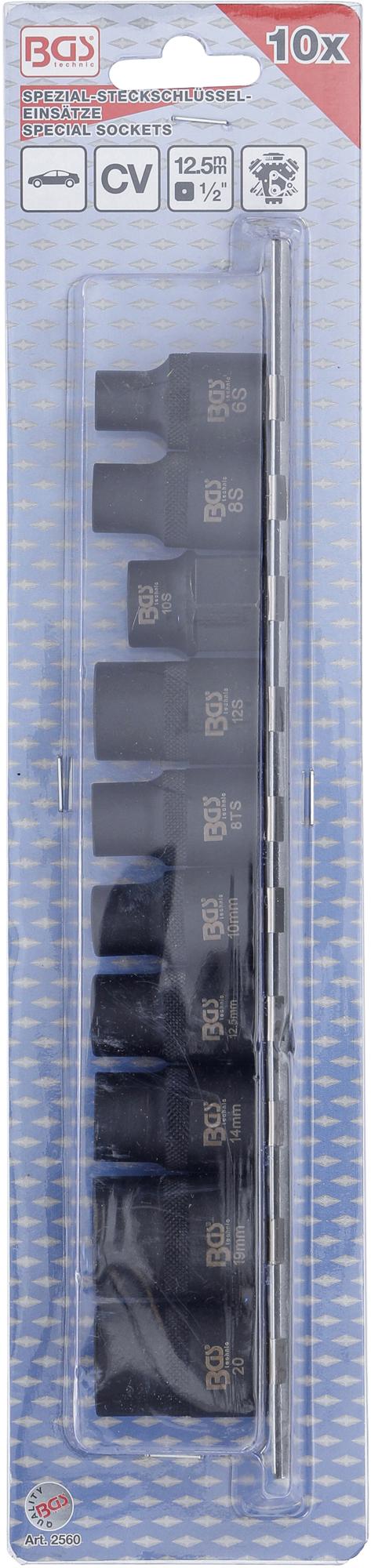 SPECIAL CAR SOCKETS | 3-/5-/6-/10-POINT | 10 PCS. (2560)