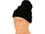 KNITTED WINTER HAT BLACK (74230V)
