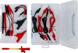 MEASURING CABLE AND PROBE ACCESSORY ASSORTMENT | FOR MULTIMETER | 15 PCS. (74511)