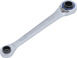 DOUBLE ENDED RATCHET WRENCH "4 IN 1" | 10 X 12, 14 X 17 MM (30818)