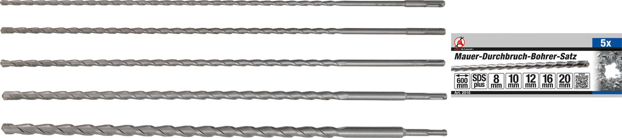 SDS DRILL BIT SET | SDS SHAFT | 8 - 20 MM | 5 PCS. (2016)