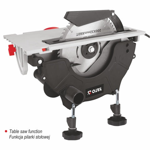 CIRCULAR HAND/TABLE SAW 210MM 2000W 2IN1 (YT-82155)