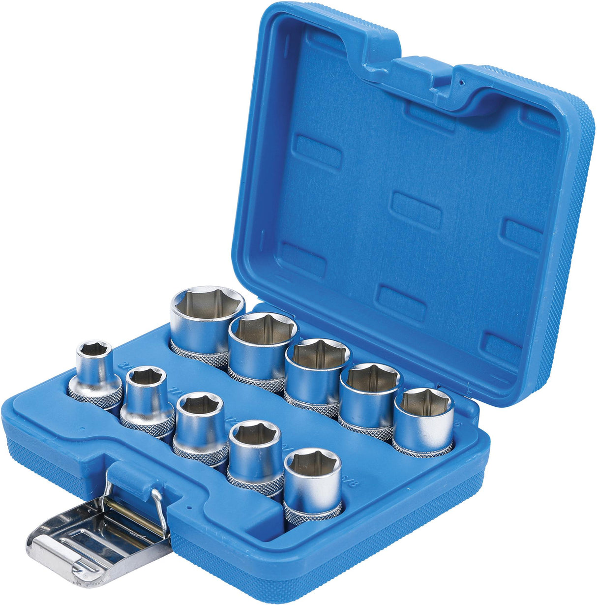 SOCKET SET, HEXAGON | 12.5 MM (1/2") DRIVE | INCH SIZES | 10 PCS. (2434)