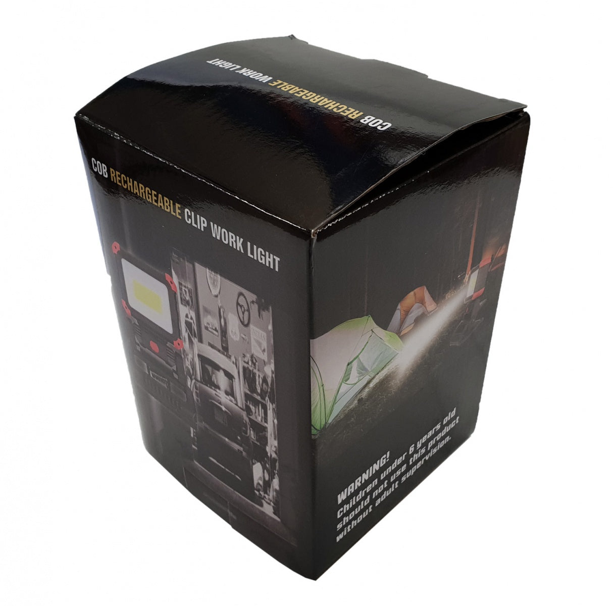 WORK LAMP RECHARGEABLE | WITH MAGNET AND CLIP | 270°/ 180° | COB LED (RWL10C)