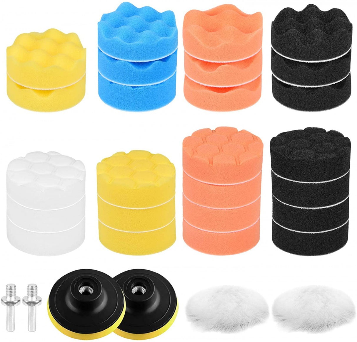 POLISHING AND GRINDING PAD SET | Ø 115 MM | 31 PCS. (BW1031)