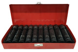 SET OF IMPACT SOCKETS LONG AND SHORT | CR-MO | 10 - 19 MM | 20 PCS. (CT1277M)