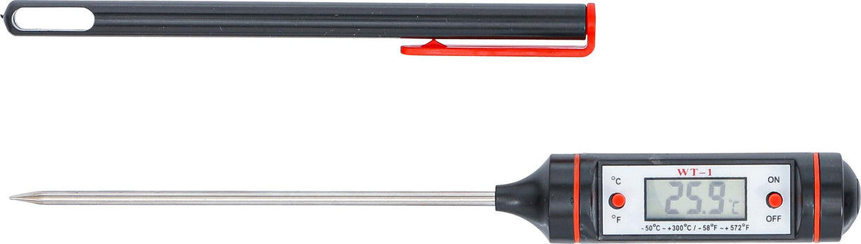DIGITAL THERMOMETER WITH STAINLESS STEEL SENSOR PROBE (8714)