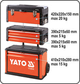 TROLLEY TOOL BOX MADE UP OF 3 PARTS (YT-09101)