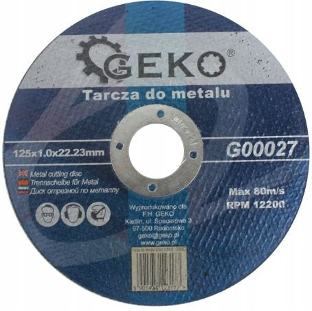 CUTTING DISC FOR METAL | 125X1.0X22.23 (SK00027)