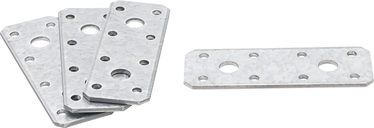 FLAT STEEL CONNECTOR | 100 X 35 X 2 MM | 4 PCS. (80784)