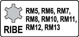 IMPACT BIT SOCKET SET RIBE 8PCS 1/2" (YT-1068)