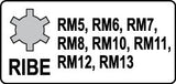 IMPACT BIT SOCKET SET RIBE 8PCS 1/2" (YT-1068)